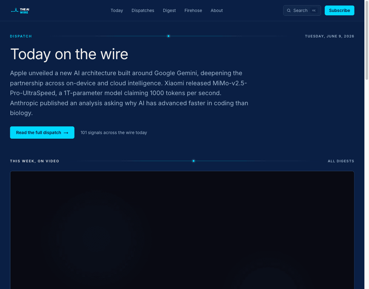 AI-Wire live preview